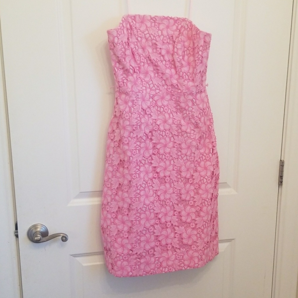 Lilly Pulitzer  strapless eyelet dress